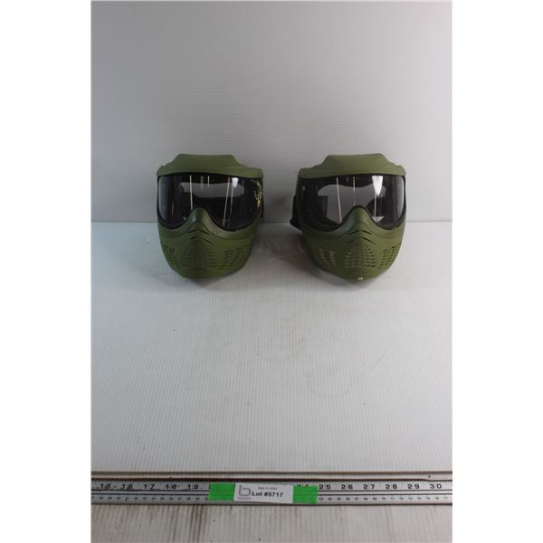 (2) Extreme Rage Paint Ball Helmets