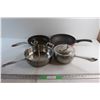 Image 1 : (3) Frying Pans and Pot with Lid