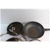 Image 2 : (3) Frying Pans and Pot with Lid