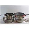Image 7 : (3) Frying Pans and Pot with Lid