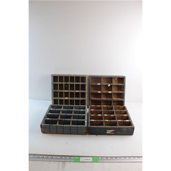 *(4)Bin Parts from Canadays Clothing Factory in Moose Jaw