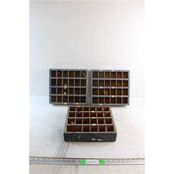 (3)Bin Parts from Canadays Clothing Factory in Moose Jaw