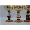 Image 3 : (4) Assorted Decorative Goblets