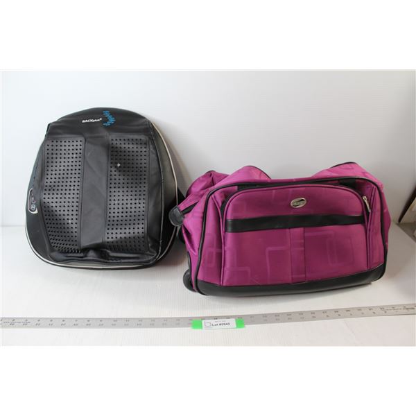 Pro Shiatsu Back Massager - Untested, American Tourister Duffel Bag
