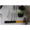 Image 2 : Trailer Hitch, Propane Tank, (2) Caulking Cans, Oil Can, Assorted Hardware