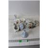 Image 5 : China Tea Pot (3) Candle Holders, (3) Sugar Dishes, (4) Cream Dishes