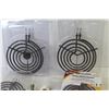Image 2 : (4) Used Stove Elements (6" - 8") - (2) 12" Braided Toilet Water Supply Lines - Hose Spray Nozzle
