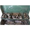 Image 2 : Metal Tool Box w/Incomplete Socket Set