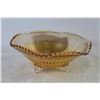 Image 2 : Carnival Glass Creamer & Sugar Dish & Footed Bowl