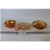 Image 1 : (3) Carnival Glass Dishes