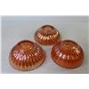 Image 3 : (3) Carnival Glass 5 1/2" Bowls