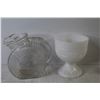 Image 3 : (4) Juice Glasses - Moustache Cup - Vases - Glass Pitcher