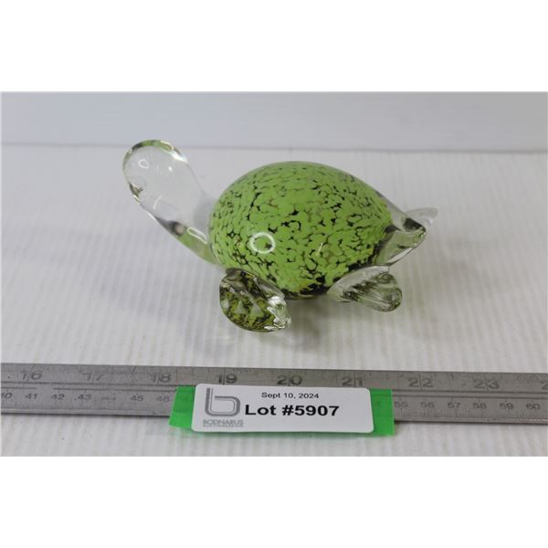 Glass Art Turtle (5 1/4" x 4 1/2")