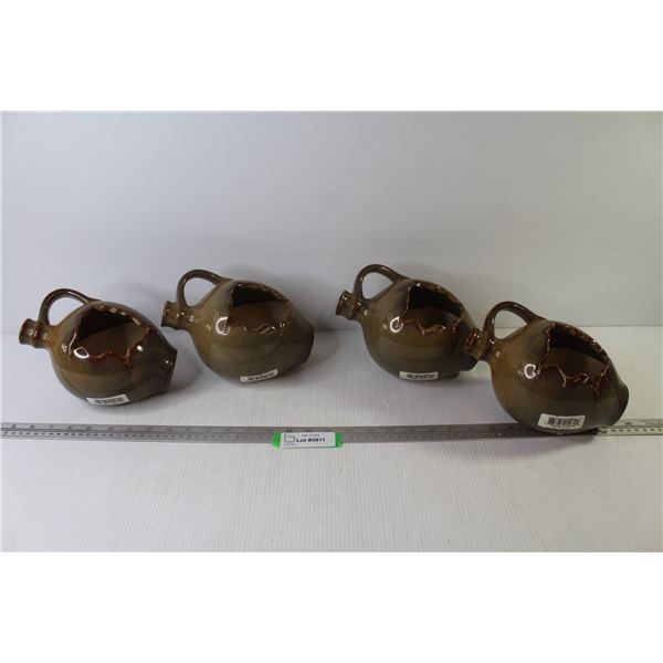 (4) Ceramic Broken Jug Vases (look unused)