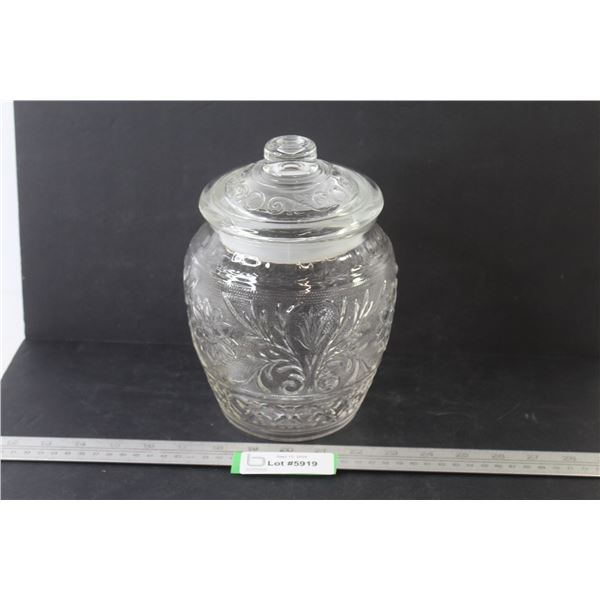Glass Biscuit Jar