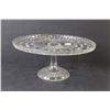 Image 3 : (2) Lace Edged Glass Bowls - Pedestal Cake Plate