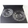Image 4 : (2) Lace Edged Glass Bowls - Pedestal Cake Plate