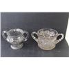 Image 4 : (3) Glass Vases - (2) Sugar Bowls