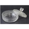 Image 3 : (2) Sets of Crystal Creamer & Sugar Bowls - Candy Dish w/Lid