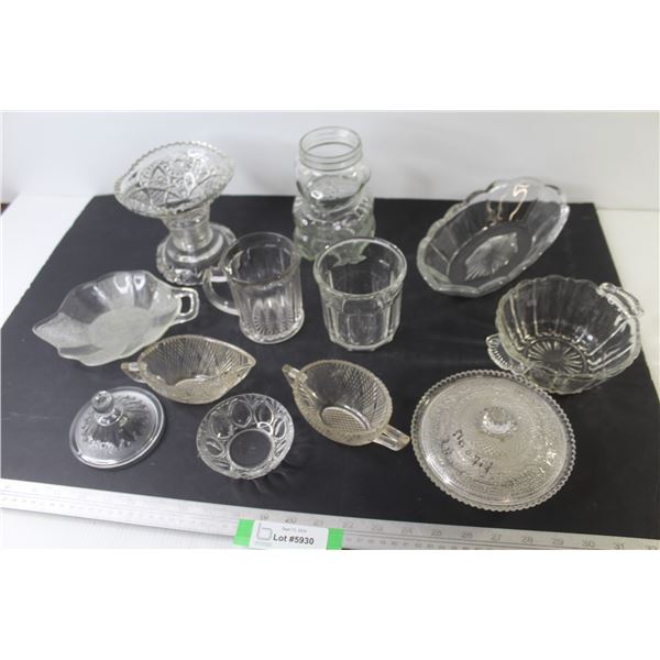 Assorted Glassware Pieces