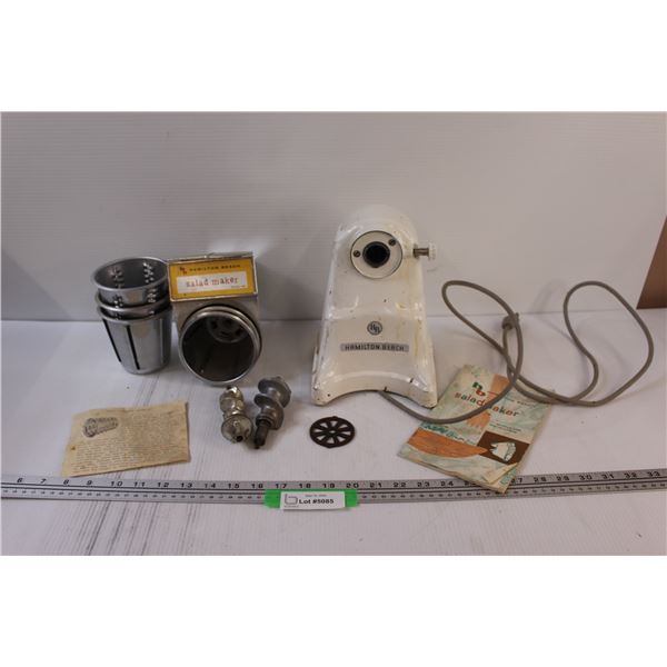 Vintage Hamilton Beach Salad Maker w/ Accessories - Consigner States Works