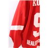 Image 5 : * Weyburn Red Wings Game Hockey Jersey - Signed by Ryan Kuntz - Size Pro 54