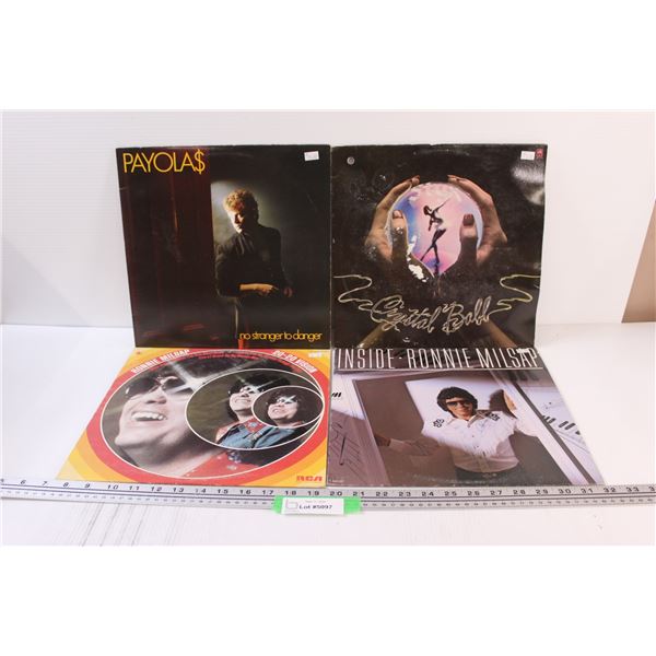 (4) Records: Payola, Crystal ball, Ronnie Milsap