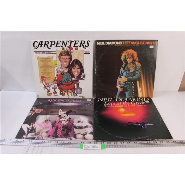 (4) Records: Neil Diamond, Carpenters, Rick Springfield