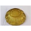Image 4 : Vintage Amber Sunflower Glass Serving Bowl - 10"