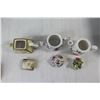 Image 3 : (3) Teapots, (3) Teacups and Saucers, Ceramic Black Model Car