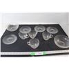 Image 1 : Set Of (4) Glass Cups, (2) Bowls, (4) Plates/Saucers
