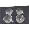Image 4 : Set Of (4) Glass Cups, (2) Bowls, (4) Plates/Saucers