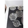 Image 4 : (3) Glass Serving Trays, (4) Glass Bowls, Glass Sugar Dish