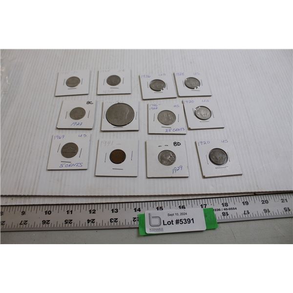 (12) US Coins