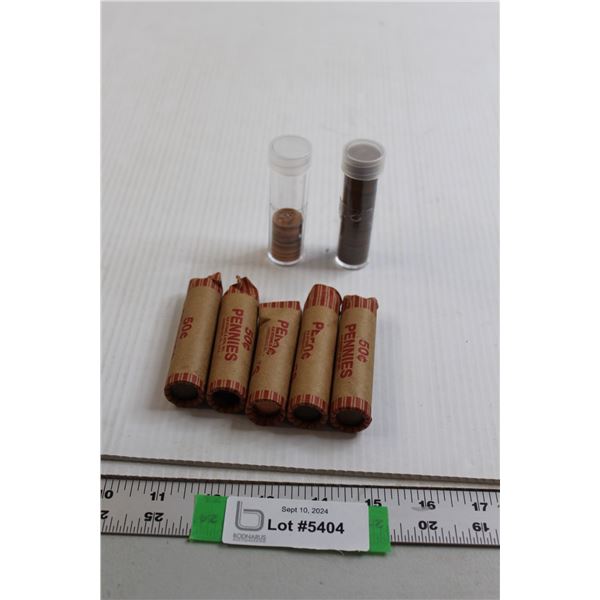 (7) Tubes of Pennies