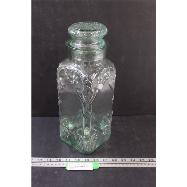 Artisan Glass Storage Jar - 14" x 4"