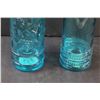 Image 5 : (2) Blue Glass Bottles