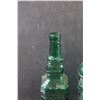 Image 2 : (3) Dark Green Glass Bottles