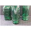 Image 5 : (3) Dark Green Glass Bottles