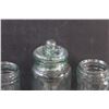 Image 3 : (5) Glass Storage Containers & Vase w/ Extra Lid
