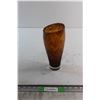 Image 1 : Amber Glass Vase 10''