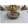 Image 6 : (3) Decorative Candle Holders, (6) Decorative Miniature Plates and Assorted Decorations