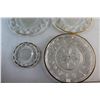 Image 3 : (4) Assorted Decorative Glass Serving Platters 12''