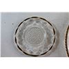 Image 6 : (4) Assorted Decorative Glass Serving Platters 12''