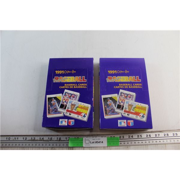 (2) 1991 Premier Baseball Cards Boxes