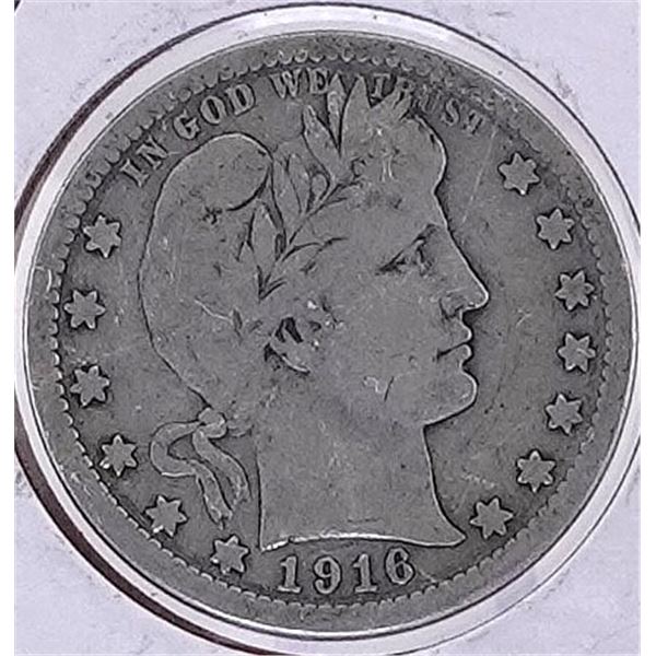 1916-D Barber Quarter