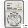Image 1 : 1923-D Silver Peace Dollar NGC AU58