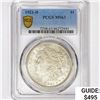 Image 1 : 1921-D Morgan Silver Dollar PCGS MS63