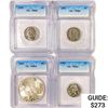 Image 1 : [4] US Silver Coinage ICG MS,PR 1923-1954
