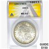 Image 1 : 1880 Morgan Silver Dollar ANACS MS61